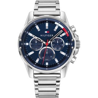 RELOJ TOMMY HILFIGER 45MM AC MASSON ESF AZUL BRAZALETE
