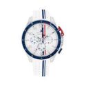RELOJ TOMMY HILFIGER CAB BANK-M ACERO CORREA CAUCHO BLANCO ESF BLANCO