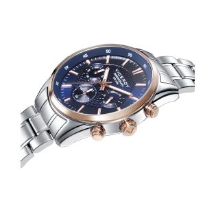 RELOJ VICEROY CAB CRONO ACERO IP ROSA BRAZALETE