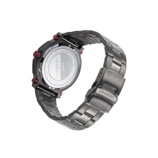 RELOJ VICEROY CAB ACERO IP GRIS Y ROJO BRAZALETE
