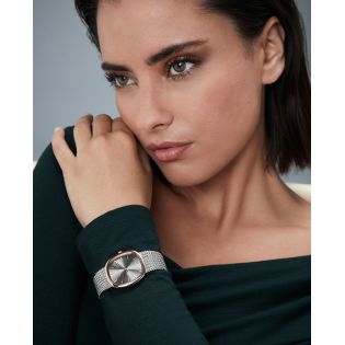 RELOJ VICEROY SRA ACERO MALLA ESFERA IP COBRE MARRON