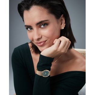 RELOJ VICEROY SRA ACERO MALLA IP DORADO ESF VERDE 