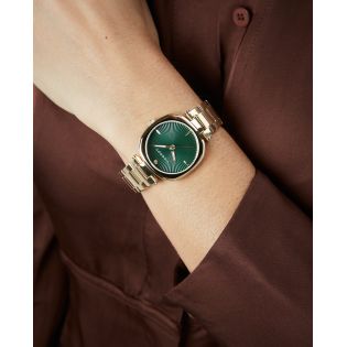 RELOJ VICEROY SRA ACERO BREAZALETE IP DORADO ESF VERDE