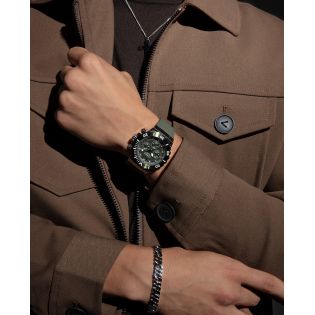 RELOJ VICEROY CAB ACERO CRONO CAUCHO Y ESF VERDE