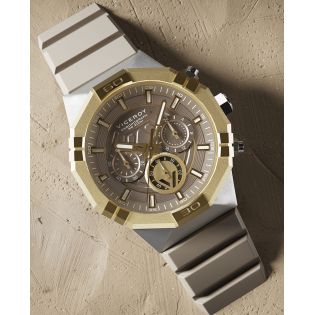 RELOJ VICEROY CAB ACERO CRONOGRAFO IP DORADO CORREA CAUCHO NEO