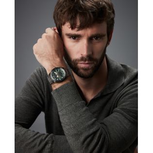 RELOJ VICEROY CAB CRONOGRAFO BRAZALETE ACERO IP NEGRO ESF VERDE