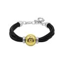 PULSERA CICLON JUNO DORADO ZAMAC CUERO