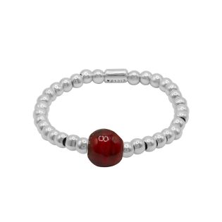 PULSERA CICLON LUNA ZAMAC BOLAS ROJO