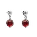 PENDIENTES CICLON BIELA ZAMAC PIEDRA COLOR