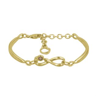 PULSERA CICLON ETERNIDAD CHAPADO ORO ZAMAC