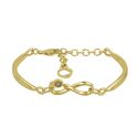 PULSERA CICLON ETERNIDAD CHAPADO ORO ZAMAC