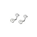 PENDIENTES LOTUS STYLE ACERO PERLA