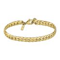 PULSERA LOTUS STYLE CABALLERO ACERO IP DORADO 
