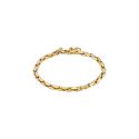 PULSERA LOTUS STYLE CABALLERO ACERO IP DORADO MATE 