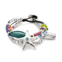 PULSERA UNODE50 ME SIENTO BIEN METAL 15 MICRAS