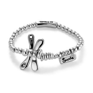 PULSERA UNODE50 SER REBELDE BOLAS LIBÉLULA 20 MICRAS