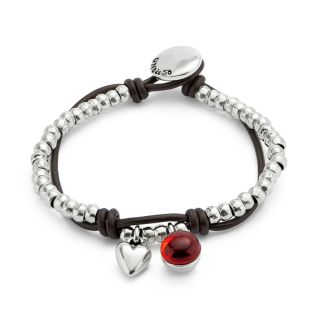PULSERA UNODE50 SER FASCINANTE CUERO 20 MICRAS
