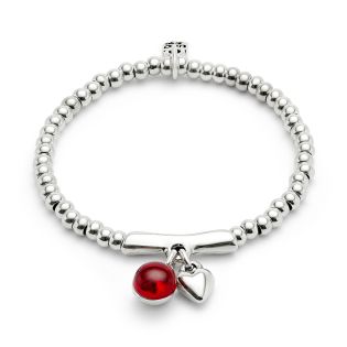 PULSERA UNO DE 50 SER FASCINANTE CRUSTAL DE MURANO ROJO
