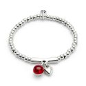 PULSERA UNO DE 50 SER FASCINANTE CRUSTAL DE MURANO ROJO