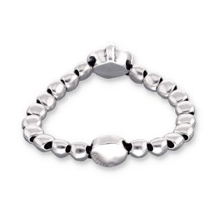 PULSERA UNODE50 SER DESLUMBRANTE CUERO AZUL 
