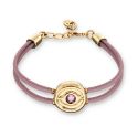 PULSERA UNODE50 SER INTUITIVA CUERO Y METAL 20 MICRAS