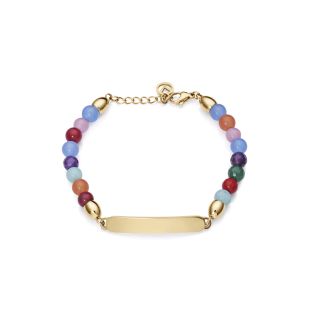 PULSERA VICEROY SRA ACERO IP DORADO PIEDRAS
