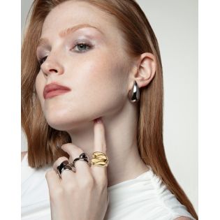 ANILLO VICEROY SEÑORA ACERO IP DORADO TALLA 