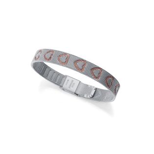 PULSERA VICEROY ACERO MALLA CORAZONES 