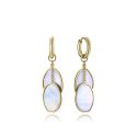 PENDIENTES VICEROY ACERO IP DORADO MADRE PERLA 