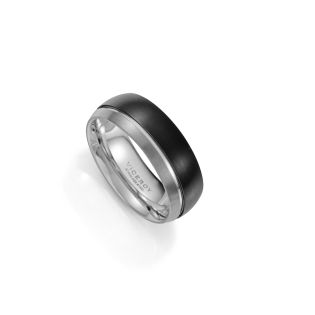 SORTIJA VICEROY FASHION ACERO IP NEGRO CABALLERO 