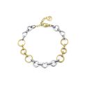 PULSERA VICEROY FASHION ACERO IP DORADO  CORAZONES CADENA 