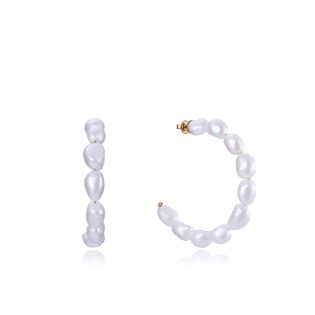 PENDIENTES VICEROY ACERO IP DORADO PERLAS