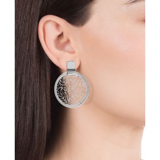 PENDIENTES VICEROY ACERO DISCO CALADO SRA