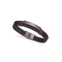 PULSERA VICEROY CAB ACERO Y PIEL
