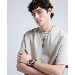 SORTIJA VICEROY CAB TITANIO IP NEGRO FASHION