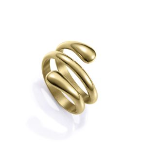 SORTIJA VICEROY ACERO IP DORADO HÉLICE