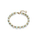 PULSERA VICEROY ACERO DORADO Y PIEDRAS NATURALES