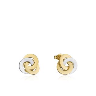 PENDIENTES VICEROY SRA ACERO BICOLOR IP DORADO