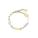 PULSERA VICEROY SRA ACERO CHAPADO Y PERLA