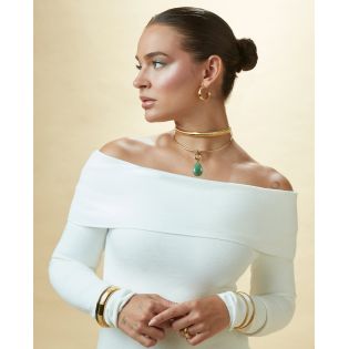 SORTIJA VICEROY ACERO IP DORADO TUBOGASS LAURA ESCANES