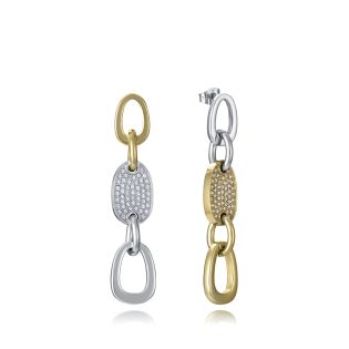 PENDIENTES VICEROY SEÑORA ACERO BITONO CIRCONITAS 