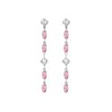 PENDIENTES VICTORIA CRUZ PLATA CASCADA CRISTALES