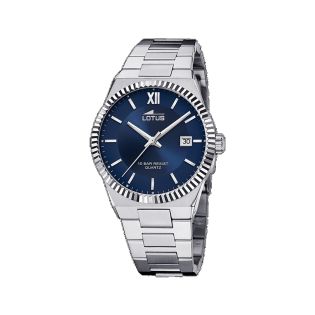 RELOJ LOTUS CAB ACERO ESF AZUL