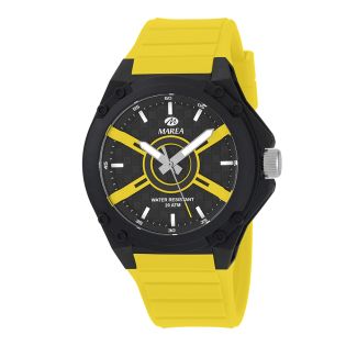 RELOJ MAREA CABALLERO CORREA GOMA AMARILLA 