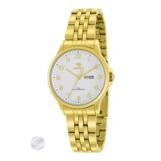 RELOJ MAREA SEÑORA ARMIS ACERO, IP DORADO ESF. BLANCA 