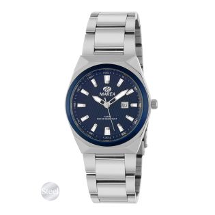 RELOJ MAREA SEÑORA ARMIS ACERO ESF. AZUL CALENDARIO 