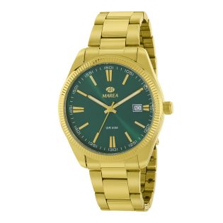 RELOJ MAREA CABALLERO ARMIS ACERO IP DORADO ESF. VERDE 