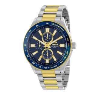 RELOJ MAREA CABALLERO ARMIS ACERO BICOLOR ESF. AZUL MULTIFUNCION 