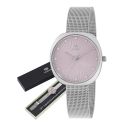 RELOJ MAREA SEÑORA CORREA MALLA ESF CON CIRCONITAS PULSERA DE REGALO 