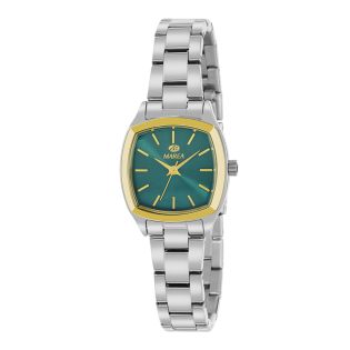 RELOJ MAREA SEÑORA ARMIS ACERO ESF. IP DORADO VERDE 